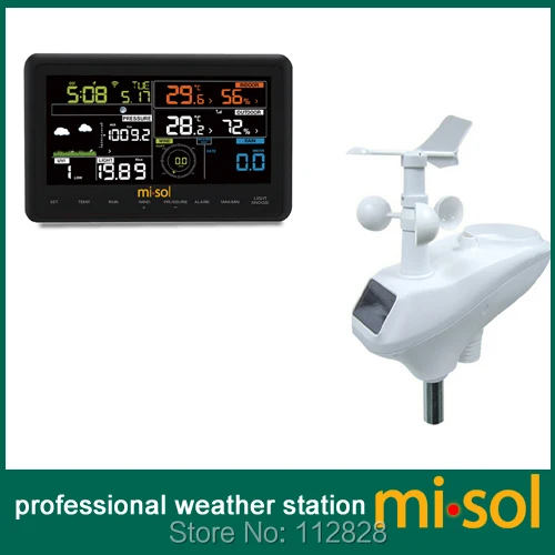 US $124.49 Wireless Weather Station Connect To Wifi Upload Data To Web Wunderground