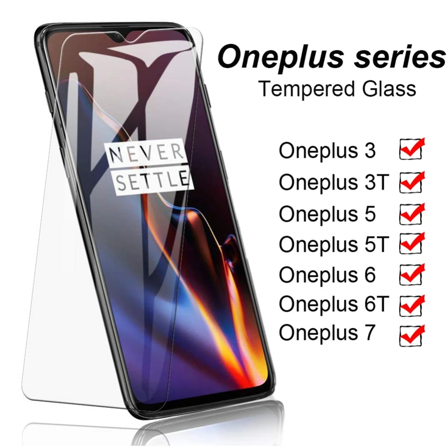 Защитное стекло для Oneplus 7 7T закаленное на One Plus 6 5 6t 5t защитная пленка экрана 3 3t 9h |