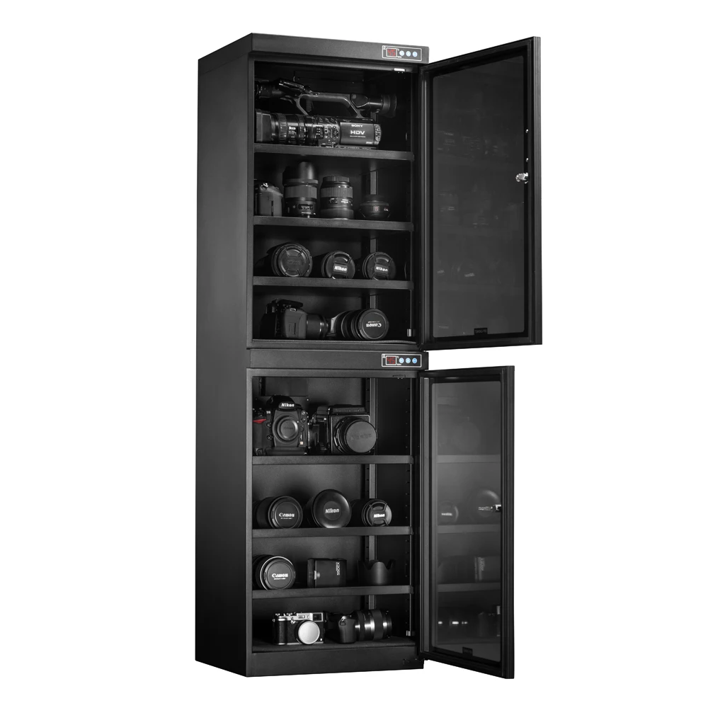 

Two Layers High Capacity Moisture-proof Cabinet Automatic Dry Box for Camera DSLR Lens