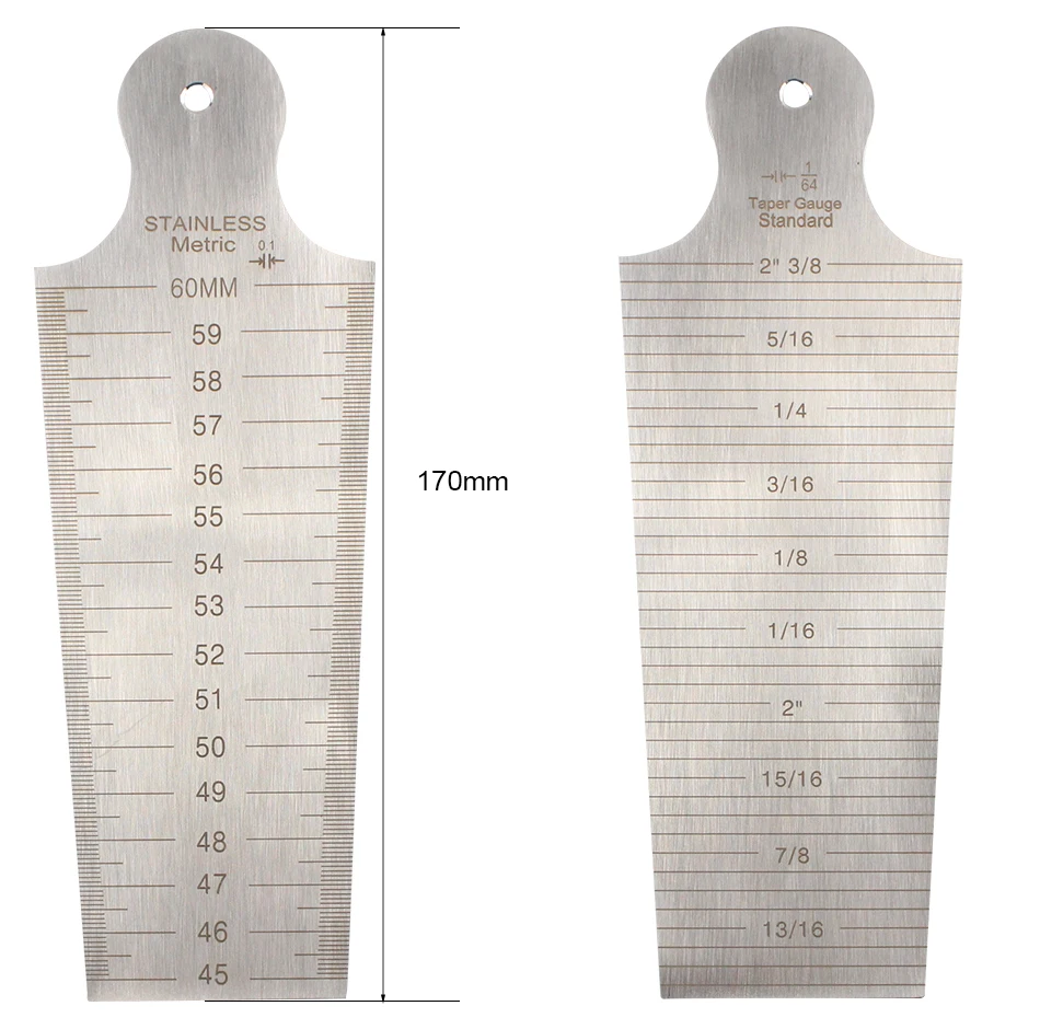Новая Профессиональная 45-60 мм сварочная конусная линейка из нержавеющей стали сварочная инспекционная конусная линейка метрический имперский измерительный инструмент