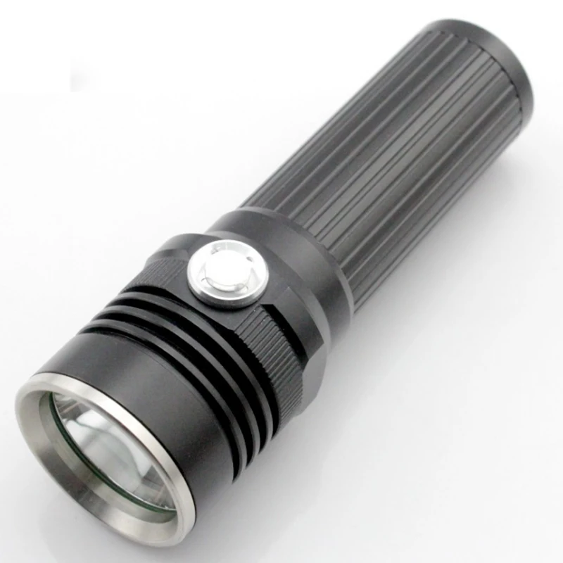 

Xm-l2 1200lm Focus Aluminum Waterproof Led Flashlight 3 Modes Torch Light For 18650 Rechargeable Battery Outdoor Camping Lamp