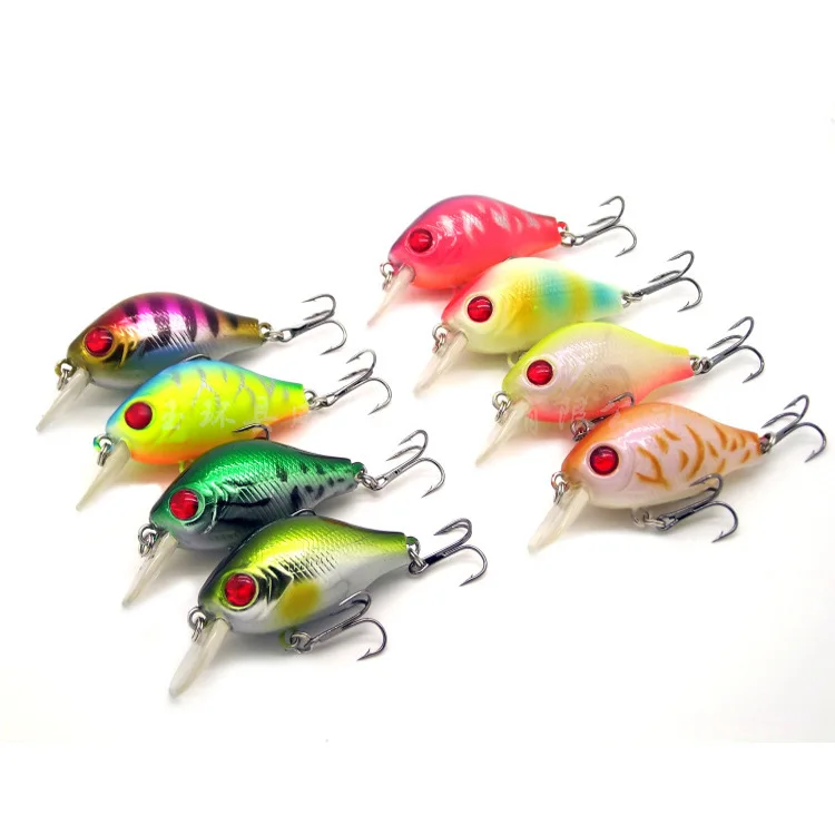 Free Shipping 4pcslot 6cm 8g Fishing Lures Minnow Crankbait Crank Bait Bass Tackle Treble Hook Fishing tackle Free Shipping 4pcslot 6cm 8g Fishing Lures Minnow Crankbait Crank Bait Bass Tackle Treble Hook Fishing tackle