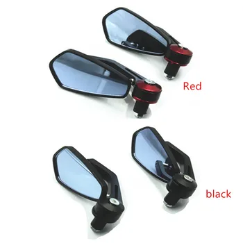 

Motorcycle Bike Aluminum Red /Black Bar End Side Rear View Mirror For Honda CBR1100 CB Kawasaki KDX80 KLX Ninja Suzuki GSX1000