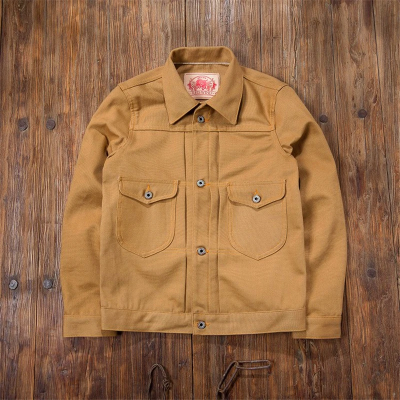 Promo Read Description! Asian size cotton 15 oz denim jacket casual stylish raw unwashed denim coat RS-0004