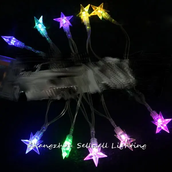 

Navidad Great!christmas Bulb Christmas Tree Accessory Yard Decoration 1.5m Coloured Five Pointed Led Battery Lamp H115