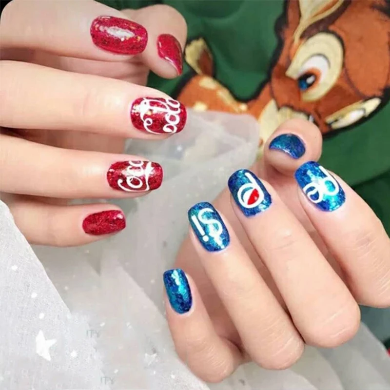 

DIY Gold And Silver 3D Nail Sticker Self-adhesive DIY Sticker Decals Tips Sport Logo Manicure Nail Art Decals