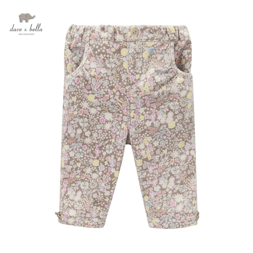 DB3694 dave bella autumn baby girls printed pants