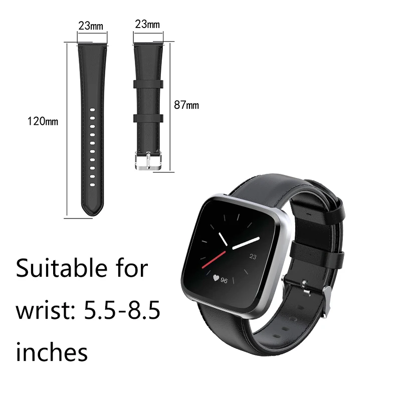 ECSEM масло воск кожаный ремешок для fitbit versa lite часы аксессуары браслет кожаный ремешок для versa lite браслет