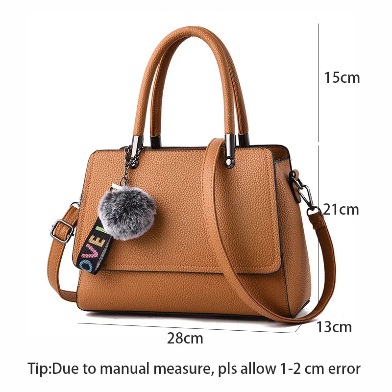 Women Handbag Solid Fur Soft Crossbody Shoulder Bag Female Bolsa Feminina Ladies Messenger Bags Fashion Pu Leather Tote SS7196 (24)