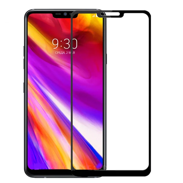 2 упаковки полное покрытие из закаленного стекла для LG G7 thinQ G7 один протектор экрана на телефон Защитная стеклянная пленка для LG G7 G7 Fit