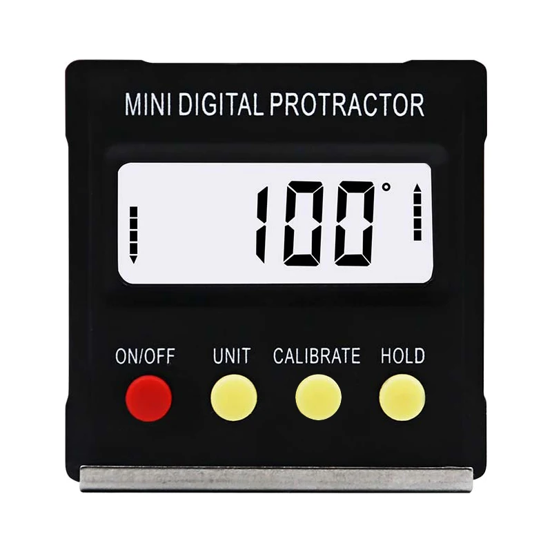 

DEKOPRO 360 Degree Mini Digital Protractor Inclinometer Electronic Level Box Magnetic Base Measuring Tools Angle Gauge Magnetic