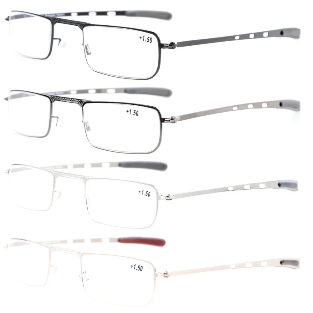 

R1601 Eyekepper 4 Pack Small Lens Half-eye style Mens Womens Reading Glasses +1.0/1.25/1.5/1.75/2.0/2.25/2.5/2.75/3.0/3.5/4