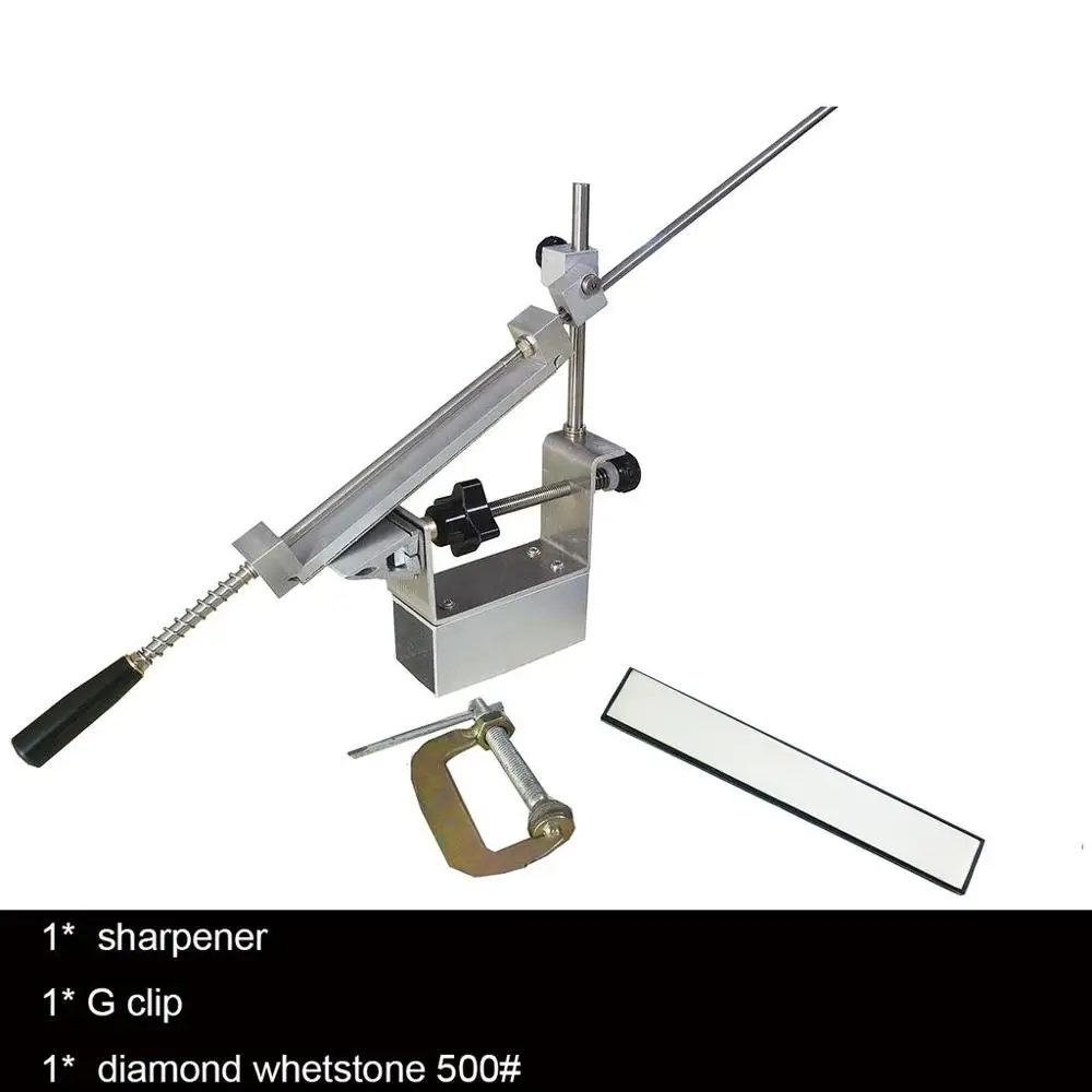 sharpener 6 поколения, новая точилка для ножей, система заточки ножей, точилка для кромок из алюминиевого сплава, система DQK, алмазный камень, масляный камень - Цвет: sharpener