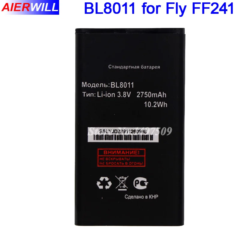 Для fly FF241 аккумулятор BL8011 2750 мАч высокое качество | Мобильные телефоны и