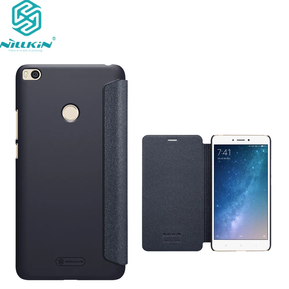

For Xiaomi Mi Max 2 phone case NILLKIN Sparkle Flip Leather cover Case For xiaomi mi max2 Smart Sleep Wake Function phone bags