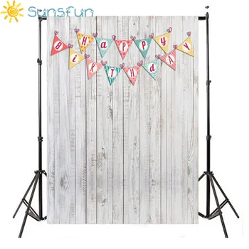 

Sunsfun Birthday Photography Backdrop Art Fabric Flag Newborn Photography Backdrop Studio Background Sweets Backdrop HB55