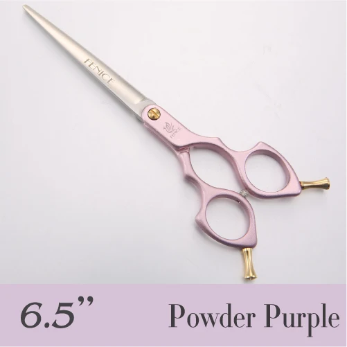 Fenice красочные 6,5/7,0 дюйма ножницы для стрижки домашних животных для стрижки собак/кошек прямой резак - Цвет: 6.5 Pink