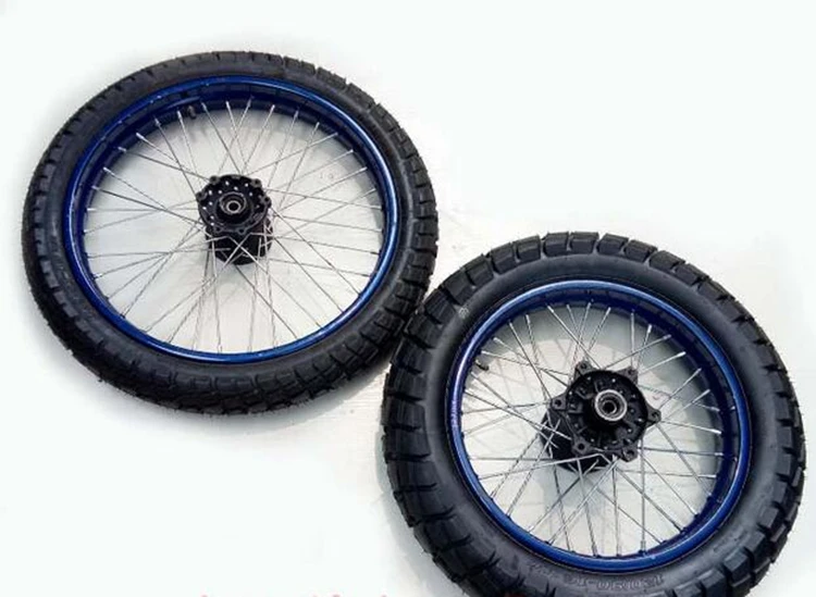 

SHINERAY TRICKER 250 Steel Dirt Bike 19/16 80-100-19 120-90-16 Inch Front Rear Motorcycle Wheel Rims With Tire