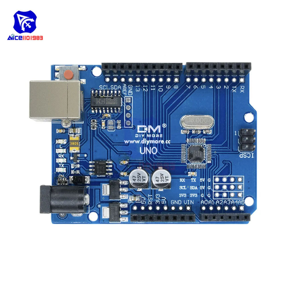 CH340 CH340G usb type-B Mit ATmega328P 16 МГц для Arduino UNO R3 Замена ATmega16U2 с Pin ONE