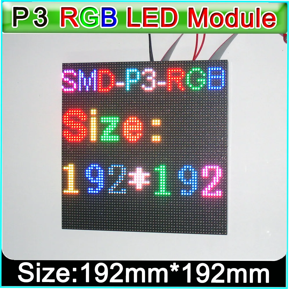 Светодиодный модуль P3 с полноцветным дисплеем домашняя SMD p3 rgb Светодиодная