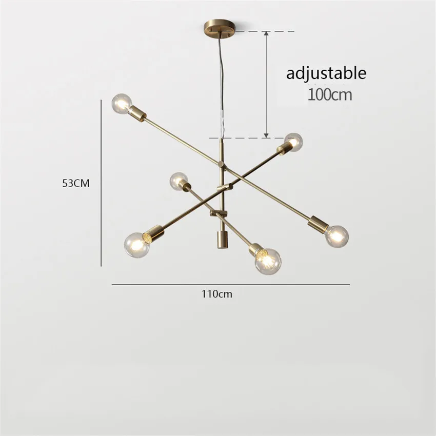 Скандинавские современные подвесные потолочные светильники, Медные подвесные светильники для гостиной, столовой, спальни, подвесные светильники, Декор