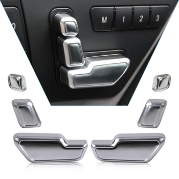 

beler Chrome Door Seat Adjust Button Switch Cover Trim for Mercedes Benz E GL CLS Class W212 W218 X166