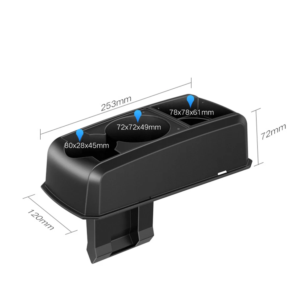 3 в 1 Многофункциональный держатель для 2 стаканчиков для напитков крепление на клиновом замке автомобильный Автомобильный держатель для сидения чашки для телефона коробка для напитков Органайзер аксессуары