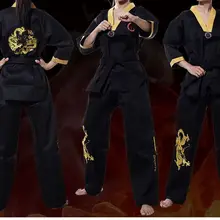 Унисекс нунчаки Униформа вышитый дракон Кунг-фу nunchaku Одежда Боевые искусства тренировочные костюмы