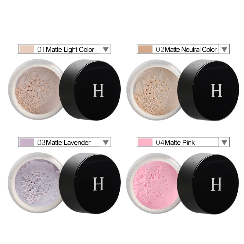 HENLICS Brand New Loose Powder Face Makeup Powder Foundation Waterproof Matte Powder Palette Contour Cosmetics Powder (11)