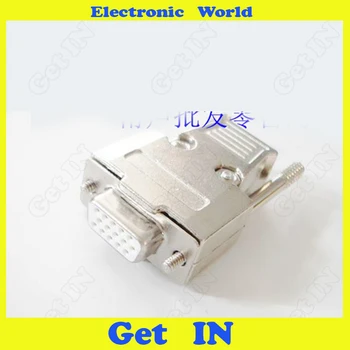 

5pcs 3U Gold Plated D-sub Connector DB15 Female End VGA Plug In-line D-sub Metal Housing 3 Raw 15Pin Solid Jack