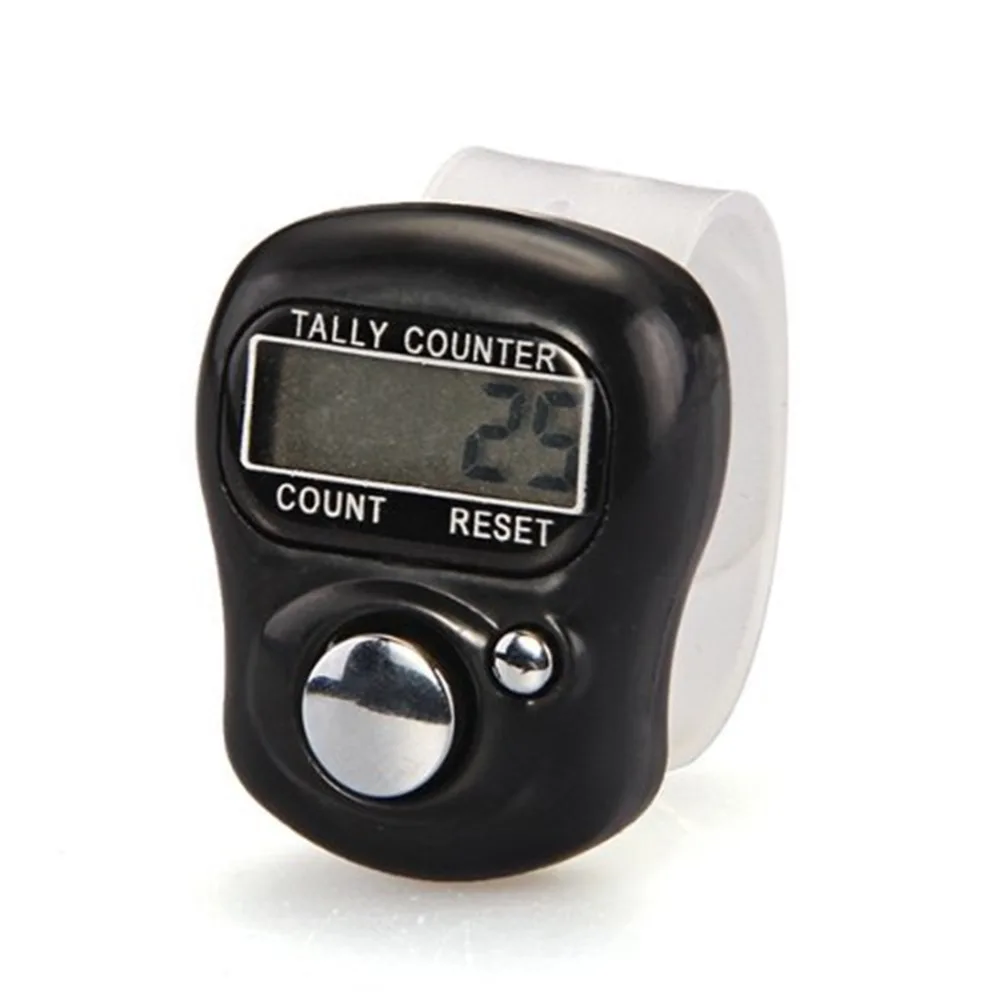 

1pc Stitch Marker and Row Counter LCD Electronic Digit Finger Ring Digital Tally Counter Clicker Timer