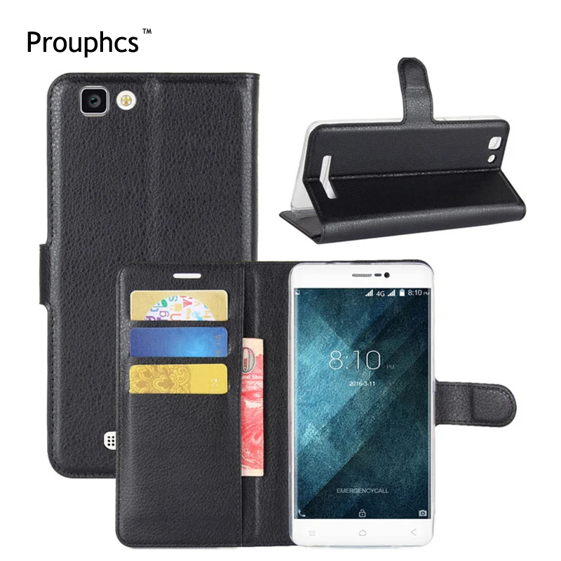 Prouphcs Blackview A8 Max случае личи зерна Бумажник Стиль кожаный чехол для с подставкой