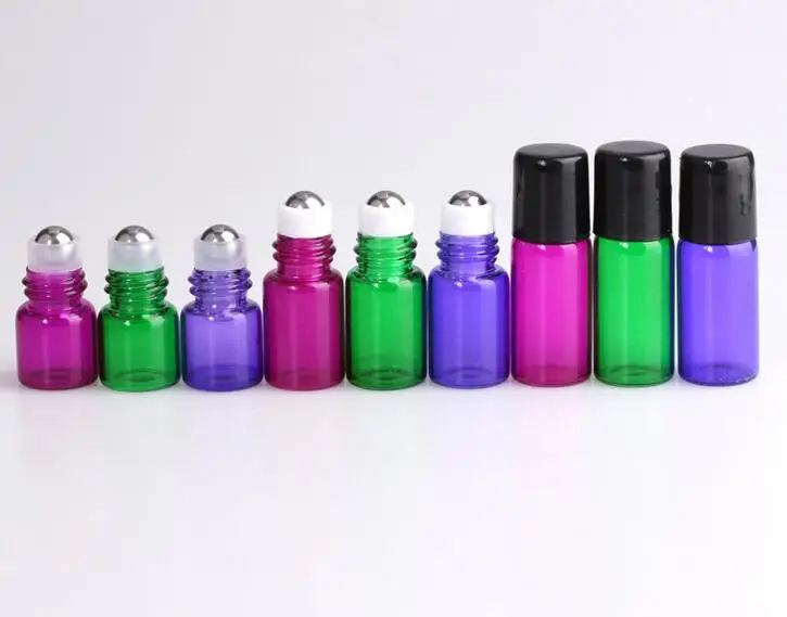 100pcs-lot-1ml-2ml-3ml-Glass-Aromatherapy-Essential-Oil-Bottle-Refillable-Roller-Roll-on-Vials-with