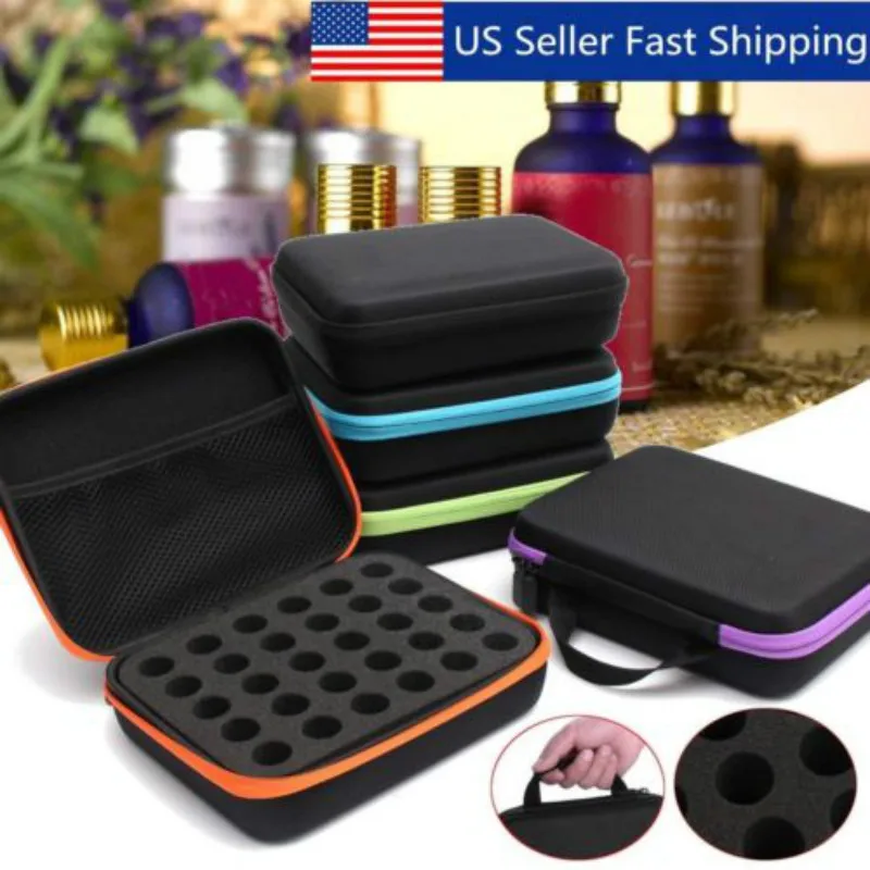 30 Slots Essential Oil Bottle Carry Case Holder Storage Aromatherapy Hand Bag S2