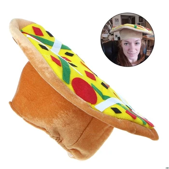 

New Novelty Funny Pizza Hat Crazy Hat Party Costumes Joke Photo Props Kids Toy