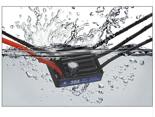 Hobbywing seaking F18580 v3 ماء 30a 2-3 ثانية يبو 6 فولت/1a bec فرش esc ل rc سباق القوارب Hobbywing seaking F18580 v3 ماء 30a 2-3 ثانية يبو 6 فولت/1a bec فرش esc ل rc سباق القوارب