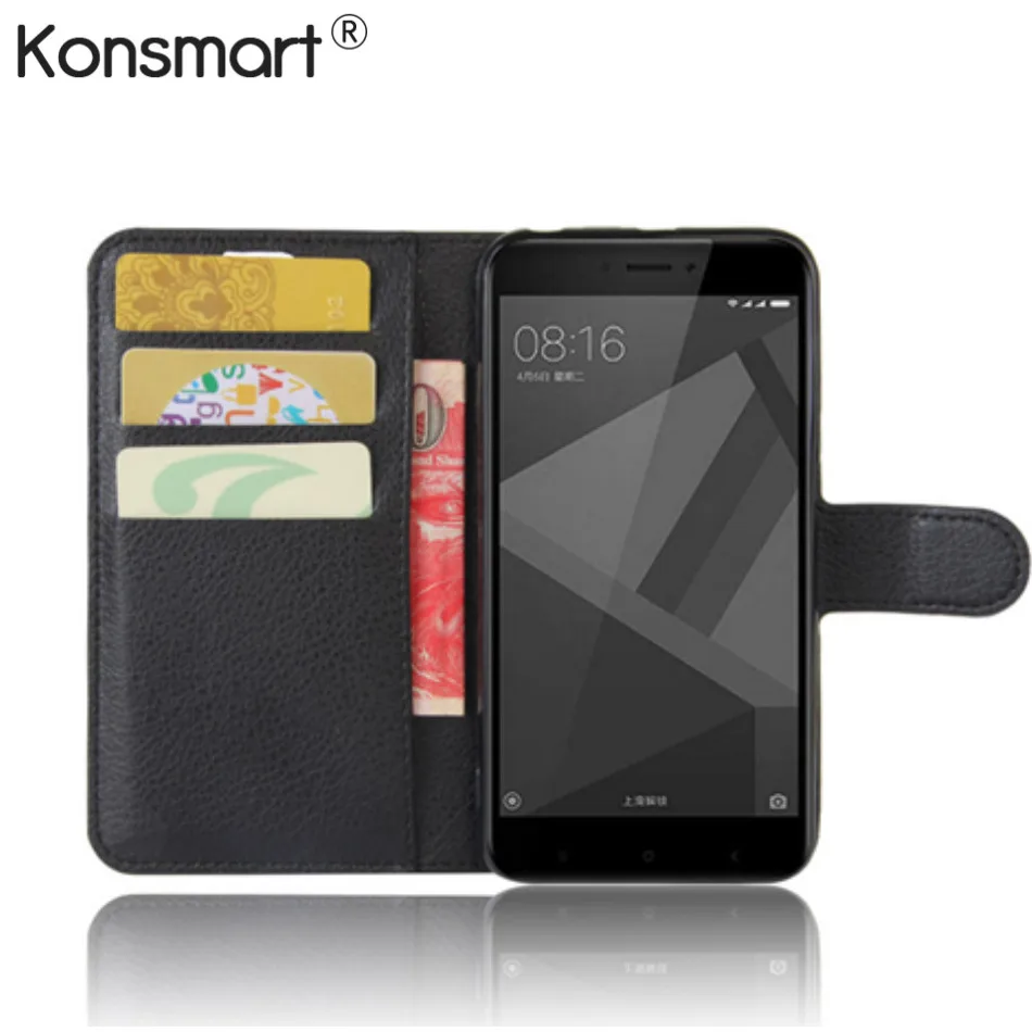 

Gfaith Fundas For Xiaomi Redmi 4X Leather Case PU Wallet Style Flip Cover Book Style Coque 5.0 Inch Stand Phone Cases Bag