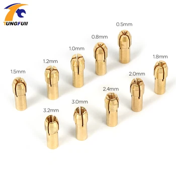 

Tungfull Mini Drill Brass Collet Chuck For Dremel Rotary Tool Including Engraving pen copper core electric grinding accessories