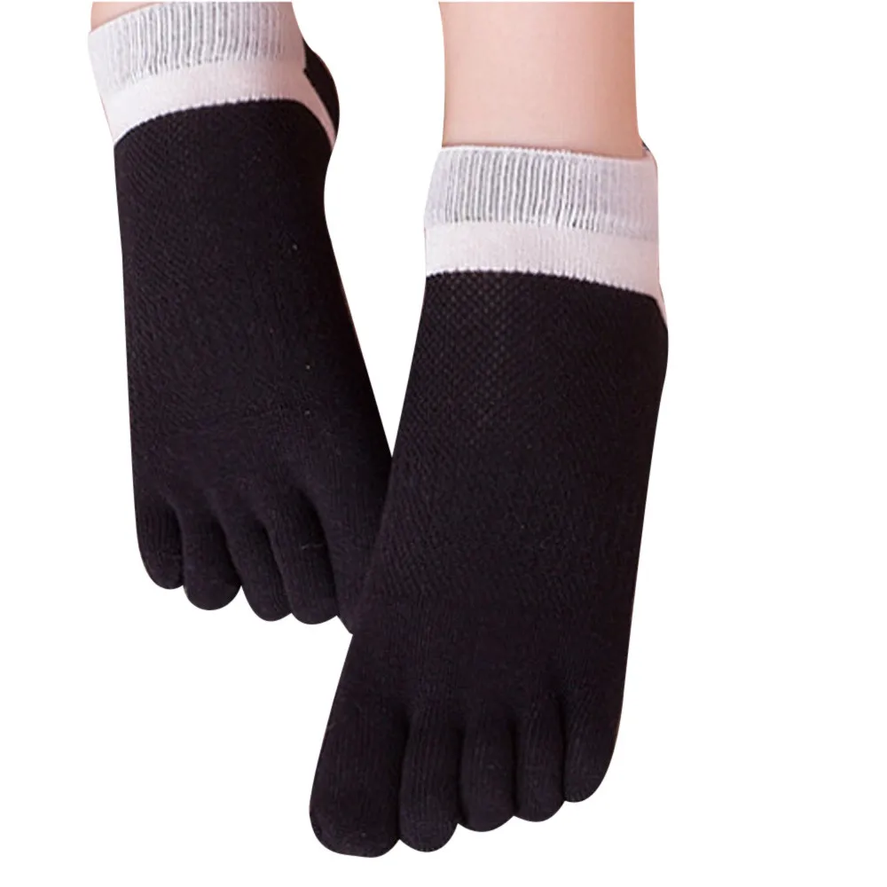 Новинка, высокое качество, женские хлопковые носки с пятью пальцами, чистые спортивные тренировочные носки для бега, дышащие модные стильные носки* 45