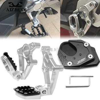 

Motorcycle Accessories Folding Rear Foot Pegs Passenger Side Stand Enlarge For HONDA X ADV XADV X-ADV 750 2017 2018