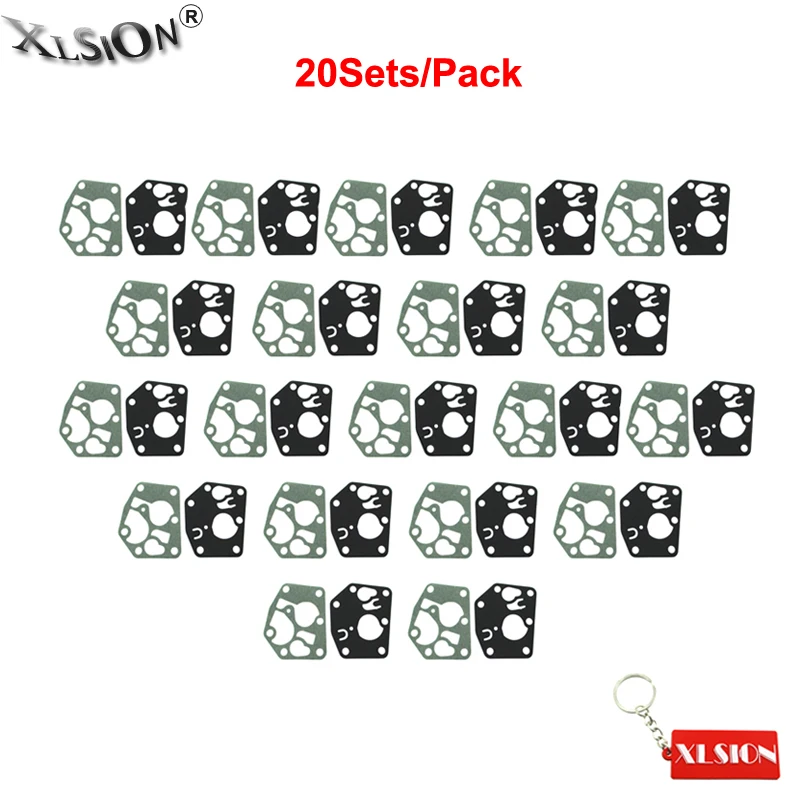 

XLSION Aftermarket 20Sets Carburetor Diaphragm Gasket Kit For Briggs & Stratton 495770 795083 5083H 5083K 95900 SPM214686423