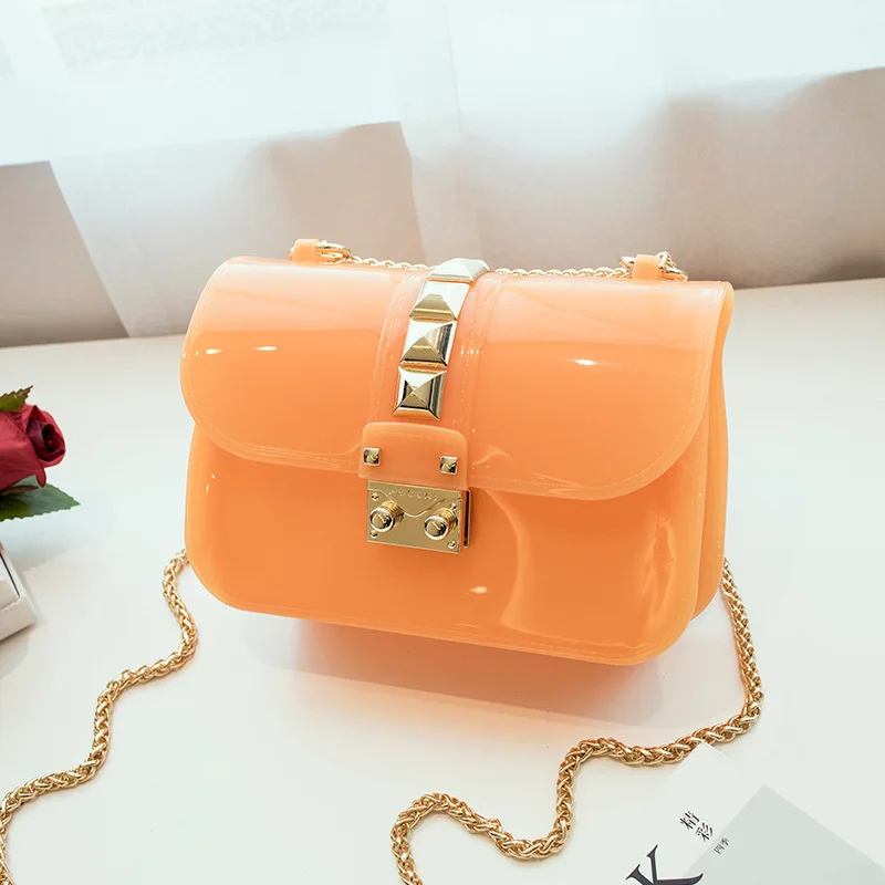 

Jelly Bag Girl Bag 2019 New Summer Trend Transparent Single Shoulder Oblique Track Transparent Bag