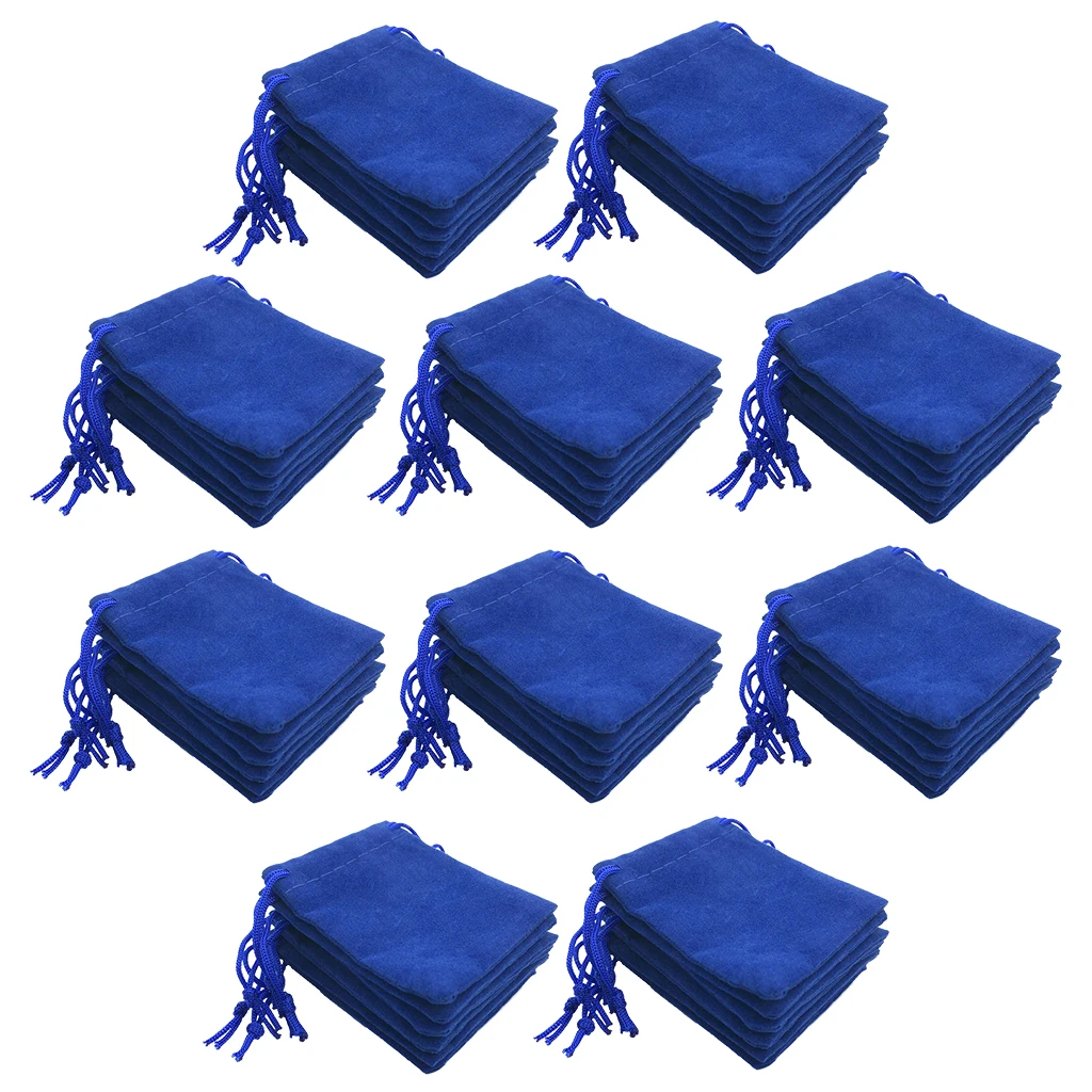 50 Pieces Velvet Bag Drawstring Jewelry Pouches Candy Wedding Christmas Favors