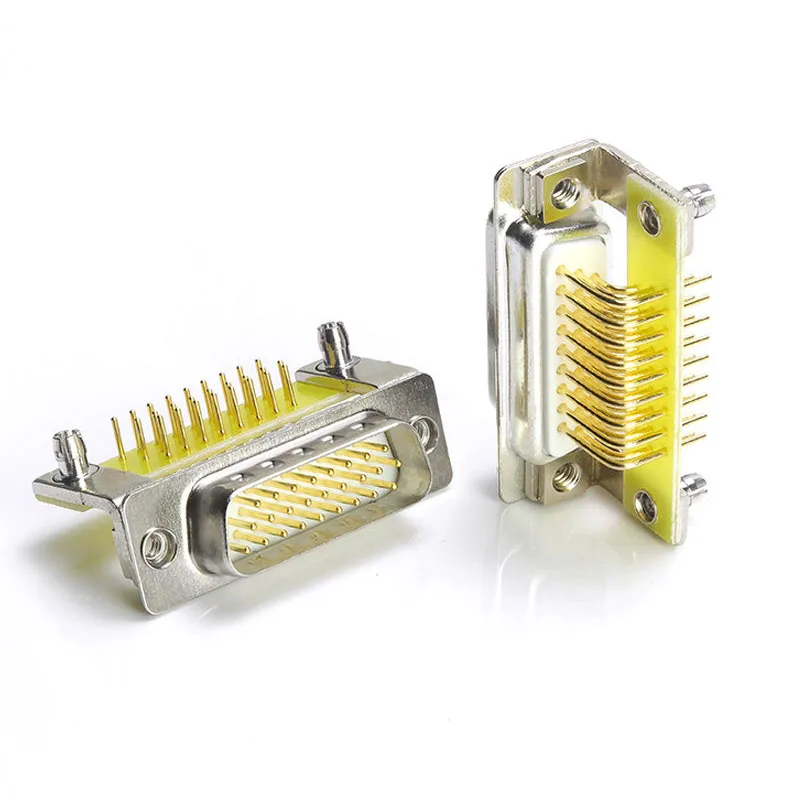 

Pure copper solid needle DB26 male and female 3 rows of 26 pins metal shell connector 90 degree soldering plate plug
