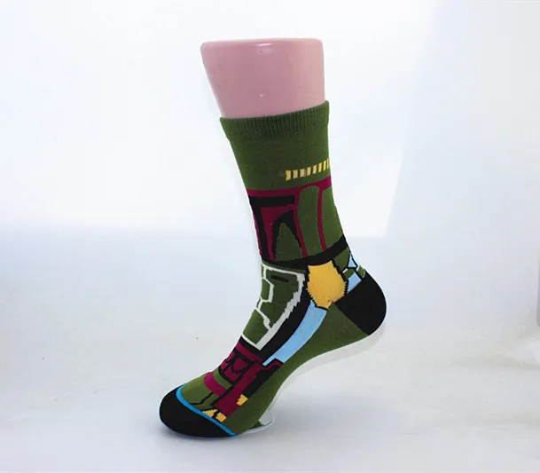 Новые Звездные войны Дарт носки с изображением Вейдера, мужские прямые повседневные модные носки, мужские носки без пятки