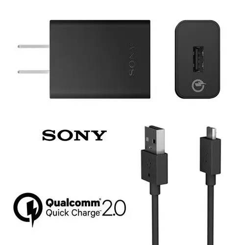 Оригинальное быстрое зарядное устройство sony UCH10 с разъемом micro usb для sony Xperia Z3 Compact z3+ Z1 Z2 Z3 C5 Z5 Z4 Z5P XA