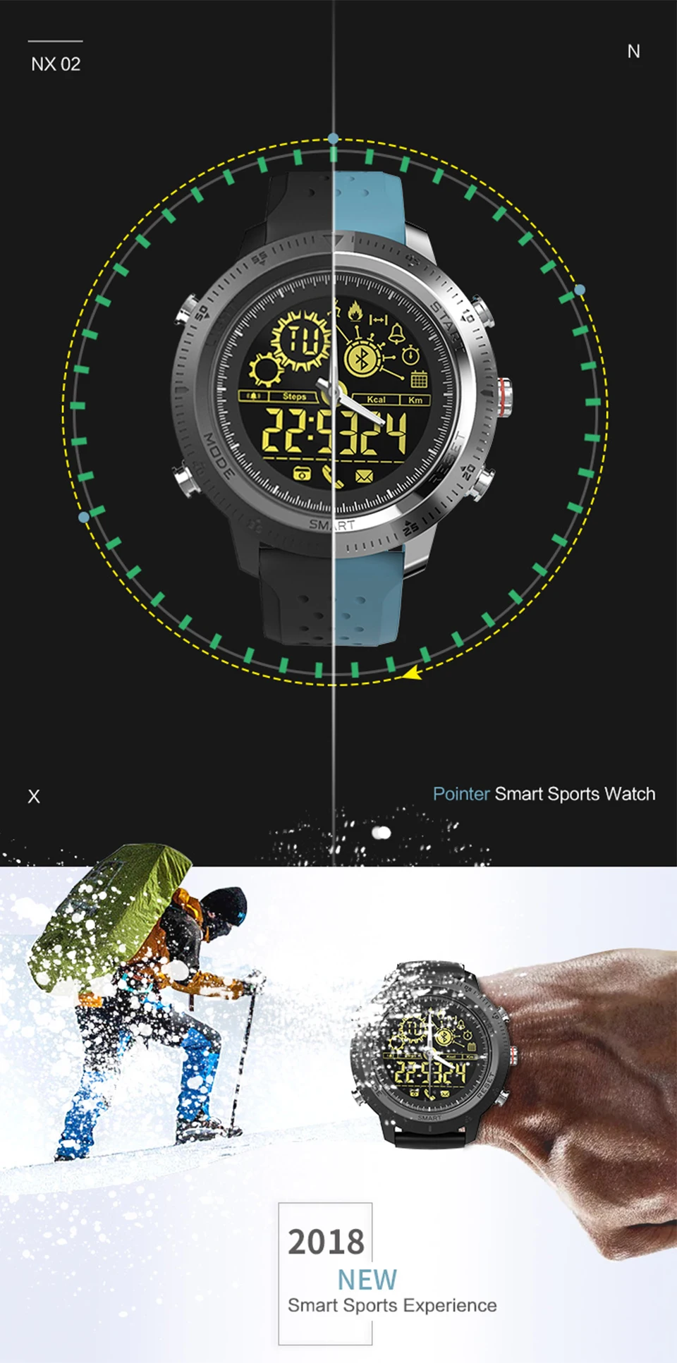 Смарт-часы TimeOwner, водонепроницаемые, IP68, 5 АТМ, шагомер, напоминание о сообщениях, ультра-долгий режим ожидания, для плавания, спортивных мероприятий, трекер