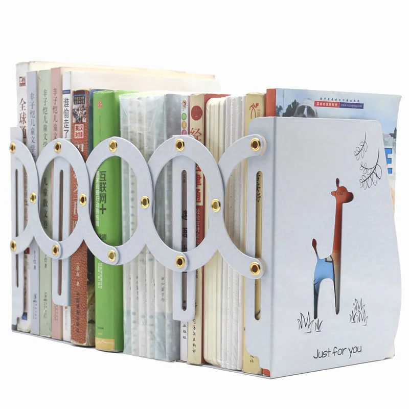 Adjustable Bookends Simple Desktop Storage Medium Large Size For