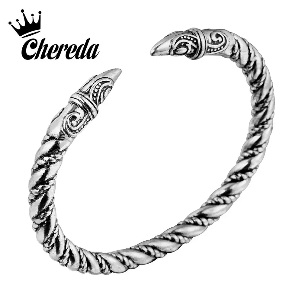 Браслет Chereda в стиле панк с двойной головой животного индийские ювелирные