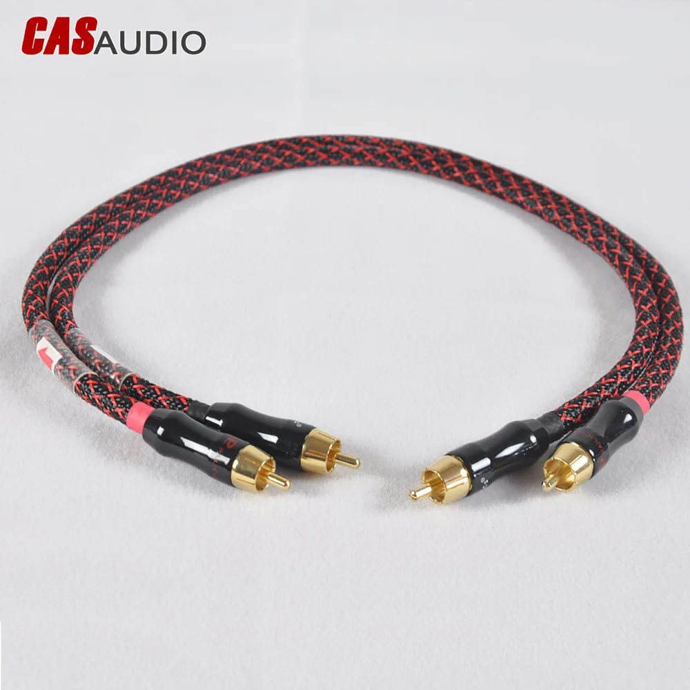 Качественный кабель 4N OFC RCA для интерфейса с Canare L 4E6S Hi Fi аудиоразъема ЦАП